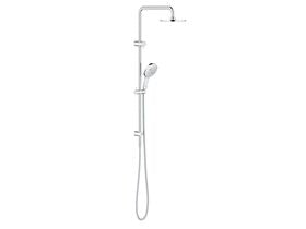 GROHE Rainshower SmartActive Twin Rail Shower Round with Top Rail Water Inlet Chrome (3 Star)