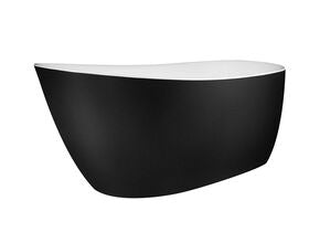 Kado Neue Freestanding Bath 1730 x 780 x 730mm Matte White/ Matte Black