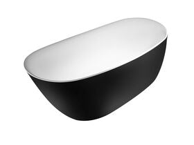 Kado Neue Freestanding Bath 1730 x 780 x 730mm Matte White/ Matte Black