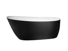 Kado Neue Freestanding Bath 1730 x 780 x 730mm Matte White/ Matte Black