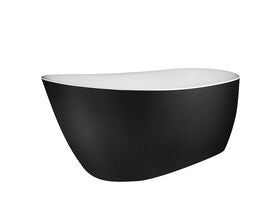 Kado Neue Freestanding Bath 1730 x 780 x 730mm Matte White/ Matte Black