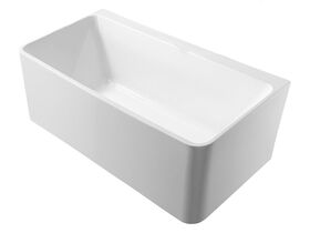 Posh Domaine Back to Wall Freestanding Bath 1500 x 720mm White