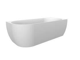 Posh Solus Back To Corner Freestanding Bath 1700mm Right Corner White