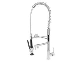 Wolfen Pre Rinse Sink Mixer Tap with Pot Filler Chrome - Compact (6 Star)
